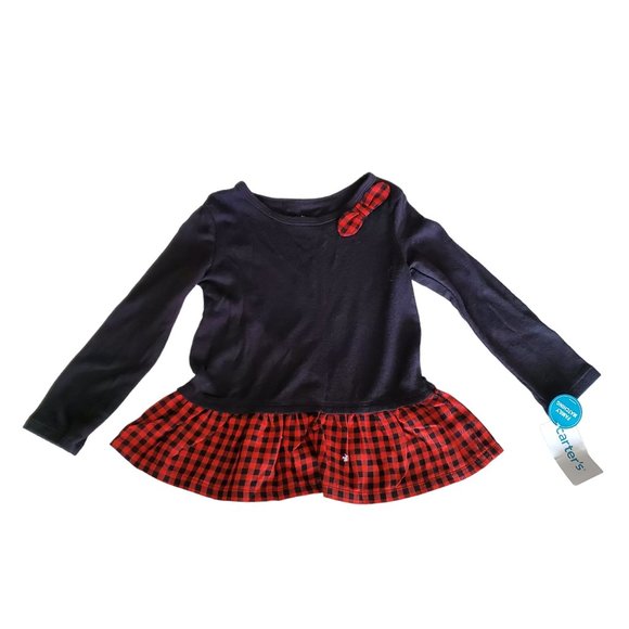 Carter's Red Buffalo dress NWT‎ Size 2T - Picture 2 of 4